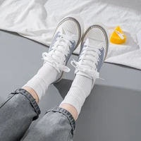 four seasons new canvas shoes women fashion sneakers woman vulcanize shoes ladies casual loafers flats student skateboard shoes