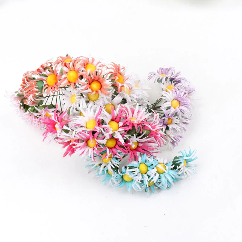 10 шт. высококачественные свадебные украшения из вискозы с хризантемой для вазы и