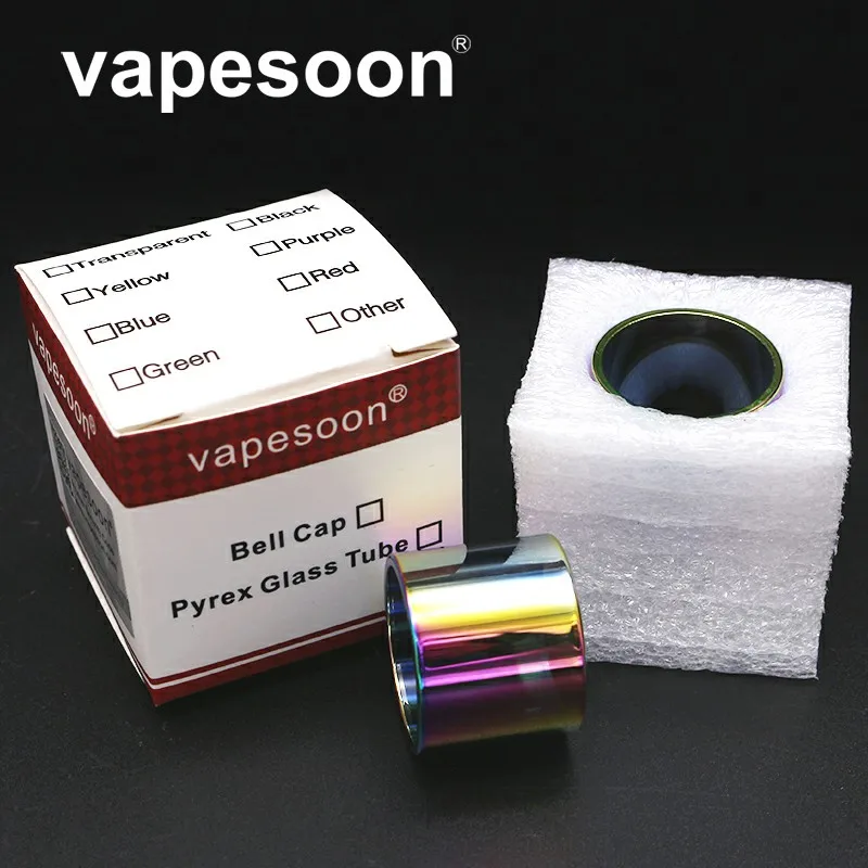 

Rainbow Pyrex Replacement Normal/Bulb Pyrex Glass Tube 5ML/8ML for SMOK TFV12 Prince Atomizer fit Mag 225w TC Kit