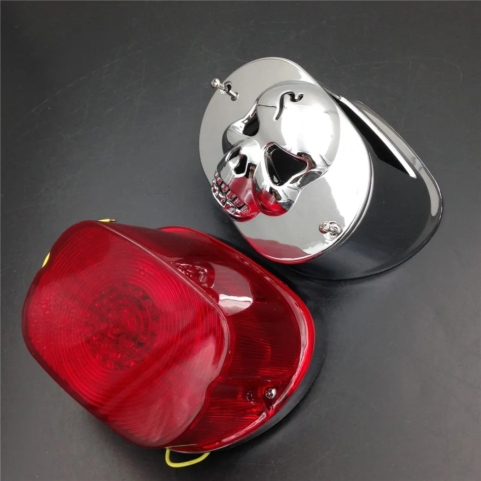 Aftermarket Free Shipping Motorcycle Parts LED RED Tail Light Collar Cover For Harley XL FLSTF Touring Models FLHRC FLHTC