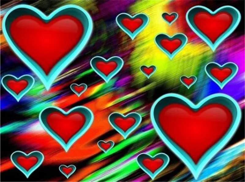 Loving heart 18 DIY полная дрель алмазная живопись квадратный/pebble круглый бриллиант для украшения дома Новое поступление подарок на день Святого Валентина украшения - Цвет: Loving heart 18