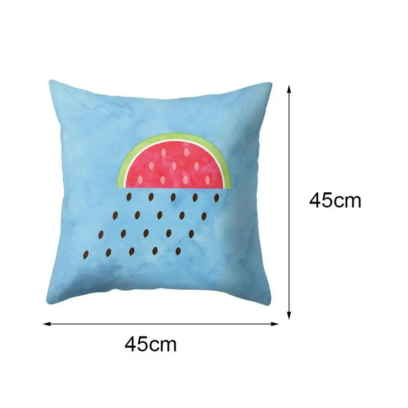 

Watermelon Decorative Cushion Cover Fruits Pattern Decor Living Bed Peach 45x45cm Skin Home For Sofa Room Pillowcase R2L7