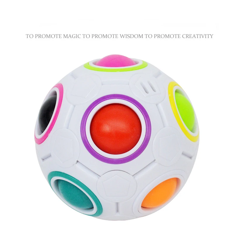 Explosion Magic Ball Rainbow Shaped Decompression Toy Creative Football Cube Children Gift Anti Stress | Игрушки и хобби