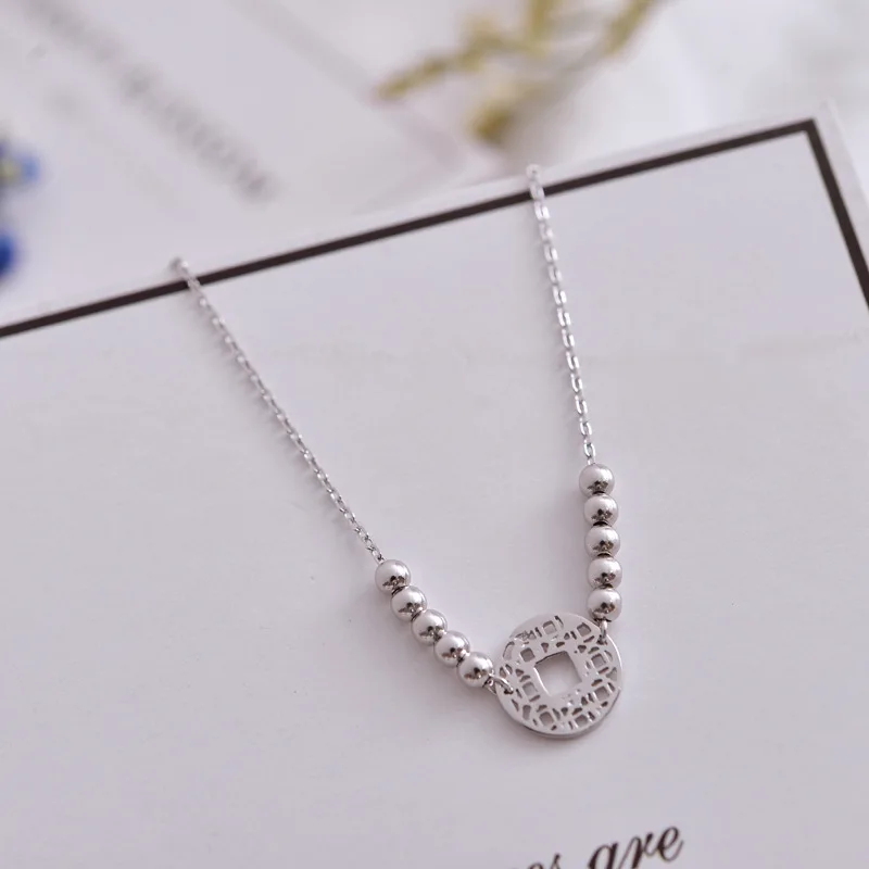 Kinel Этнические браслеты из настоящего серебра для женщин круглые бусины хороший