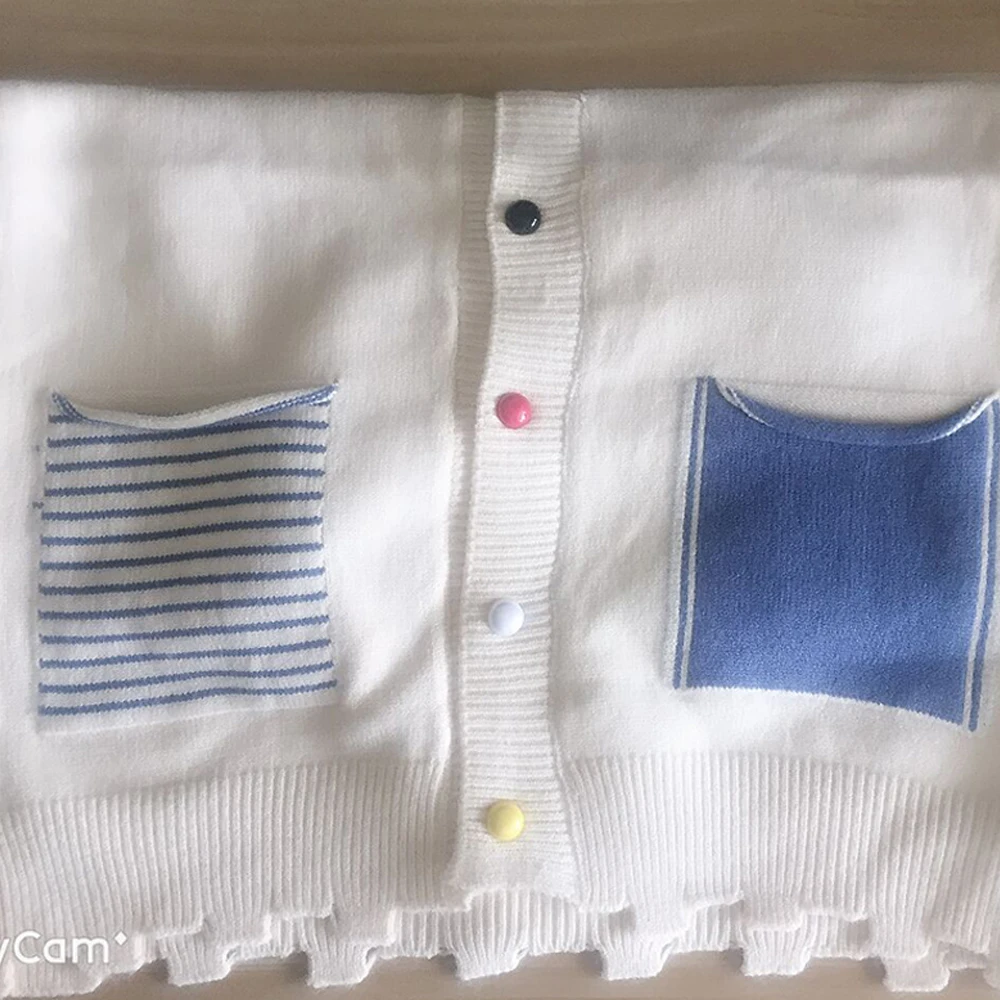 Женский свободный кардиган размера плюс теплый тонкий вязаный в Корейском стиле