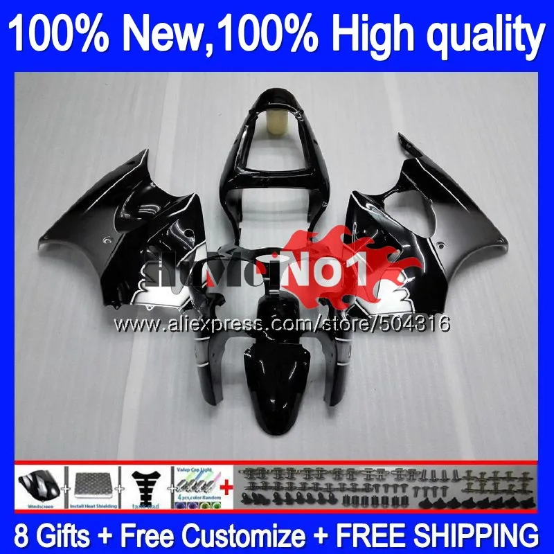

OEM For KAWASAKI ZX 6R 636 600 CC 6 R ZX636 ZX6R 00 01 02 70MC.11 Gloss Black ZX-636 600CC ZX600 ZX-6R 2000 2001 2002 Fairings