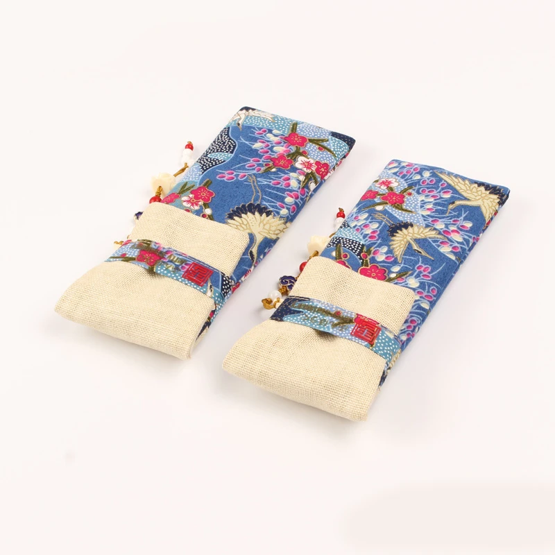 1 шт. хлопковая льняная одежда в японском стиле украшенная ручка чехол для
