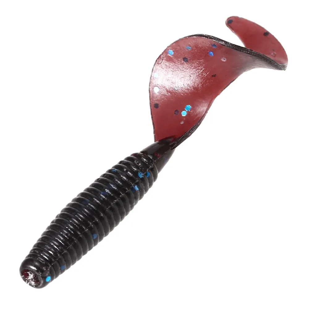 100 шт 4 см мягкие искусственные рыболовные приманки наживка приманка Tail Grub