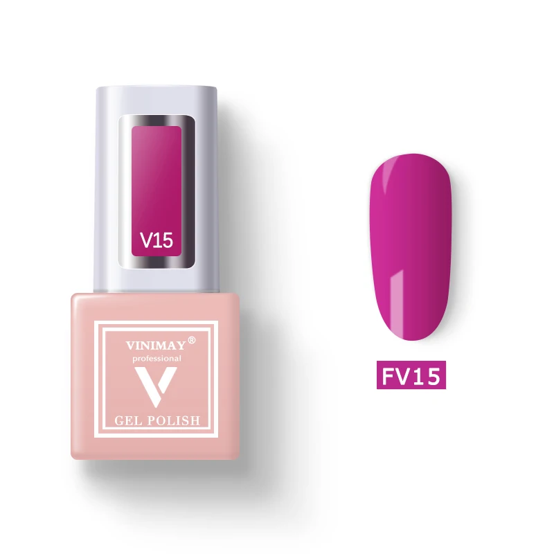 FV15 VINIMAY 60 Цветной Гель-лак для ногтей vernis полуперманентный УФ-гель лак-праймер впитывающий Гель-лак для ногтей Полировочный Гель для маникюра - Цвет: FV15
