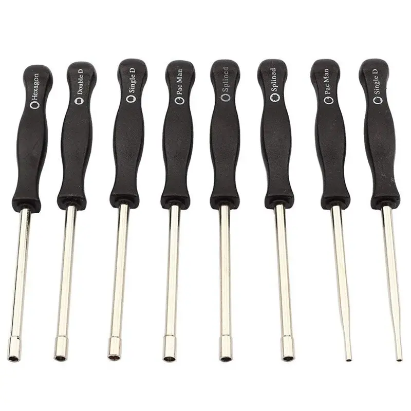 (Комплект из 8) отвертка для регулировки карбюратора + набор чистки кейс переноски