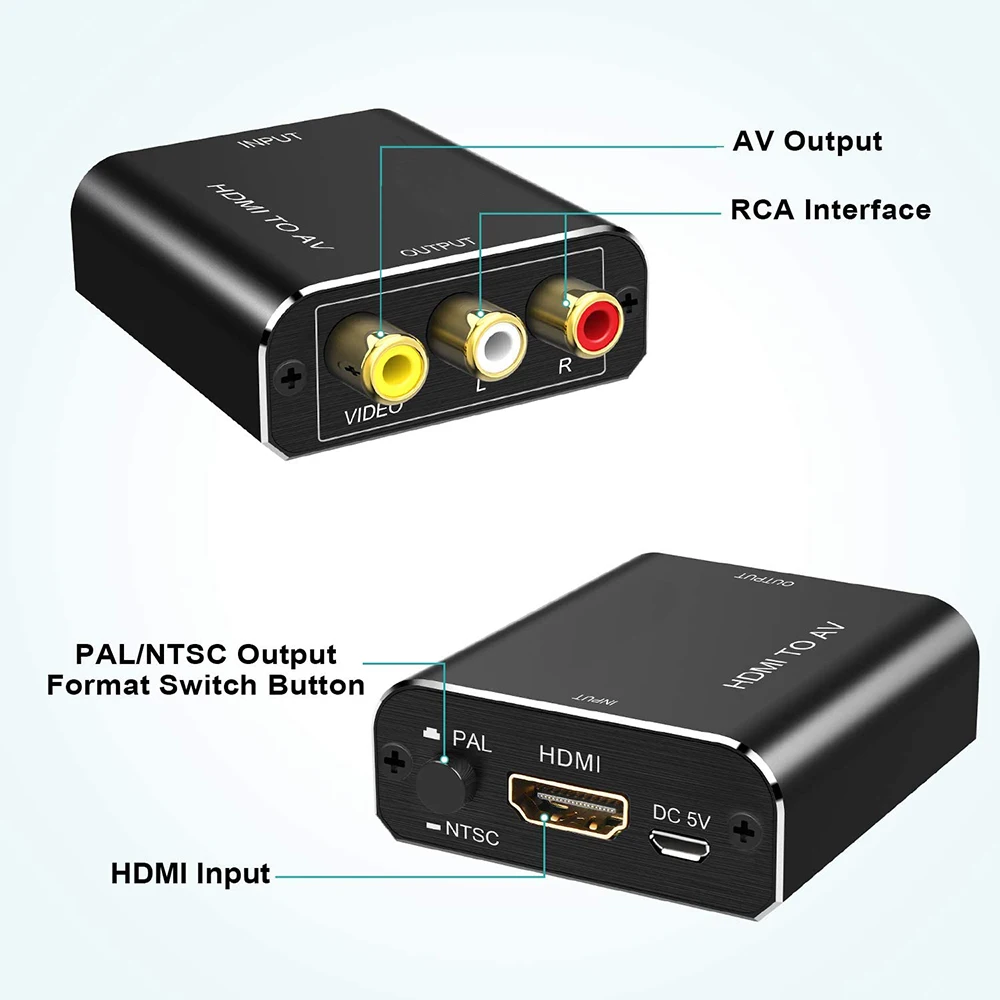 

Аудиоадаптер Mini RCA/Преобразование HDMI, 1 шт.