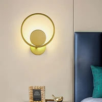 creative modern led wall lights for bedroom bedside light 8w sconce led wall lamps white frame luminaires 110v 220v