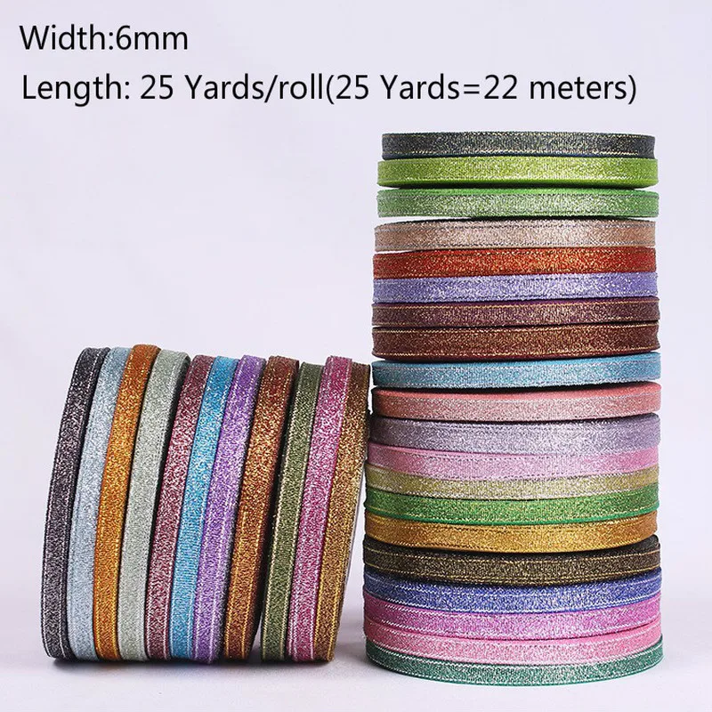 Лента для лука 6 мм 25 ярдов|Ленты шитья| |