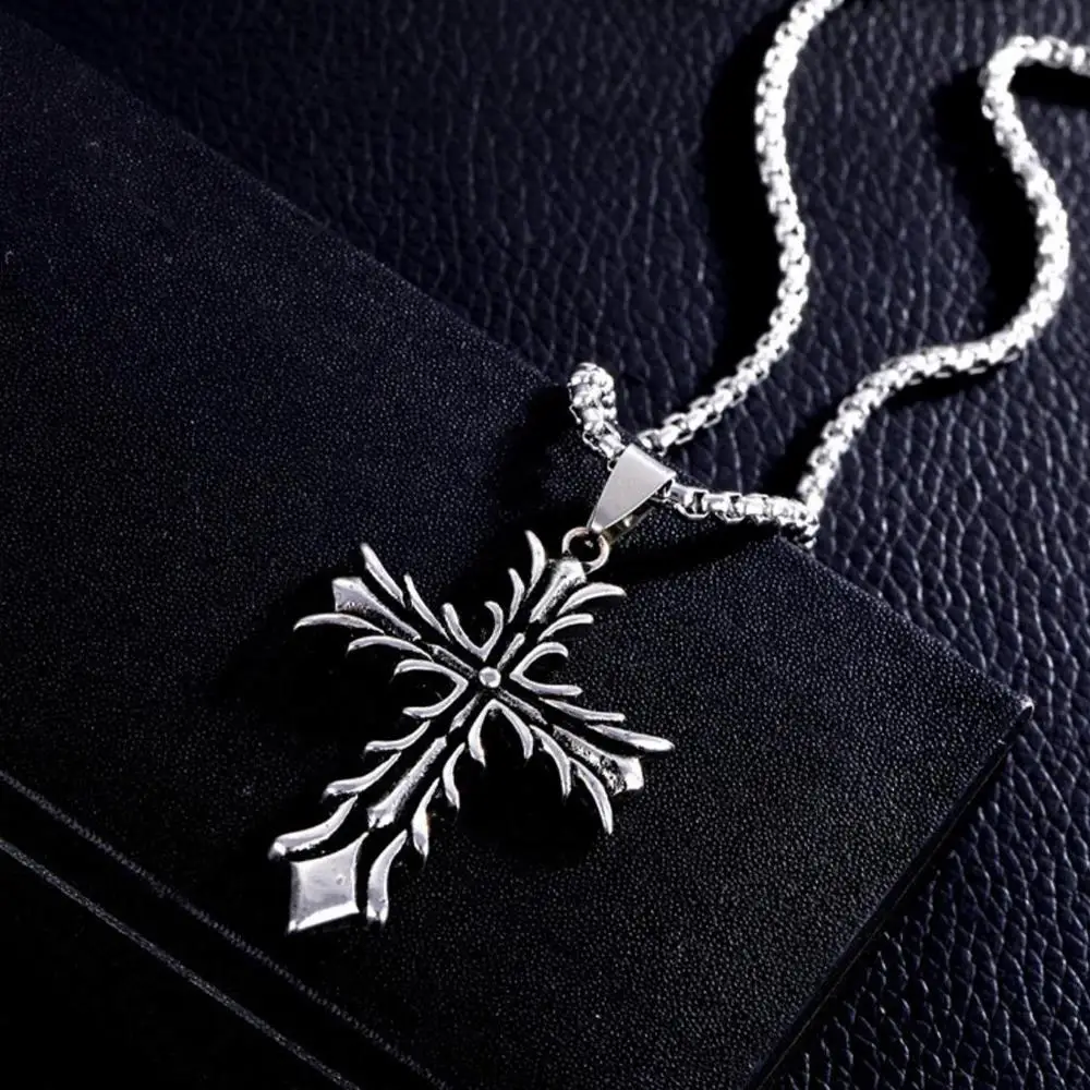 2020 западное винтажное простое ожерелье с кулоном в стиле хип хоп виде креста из