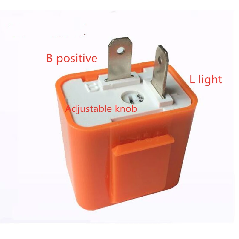 Мотоцикл Авто автомобиль 12 В 2 Pin Светодиодный импульсное реле лампы индикатора