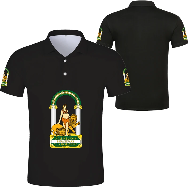 Рубашка-поло в андалузском стиле рубашка-поло с принтом и названием Севилья флаг