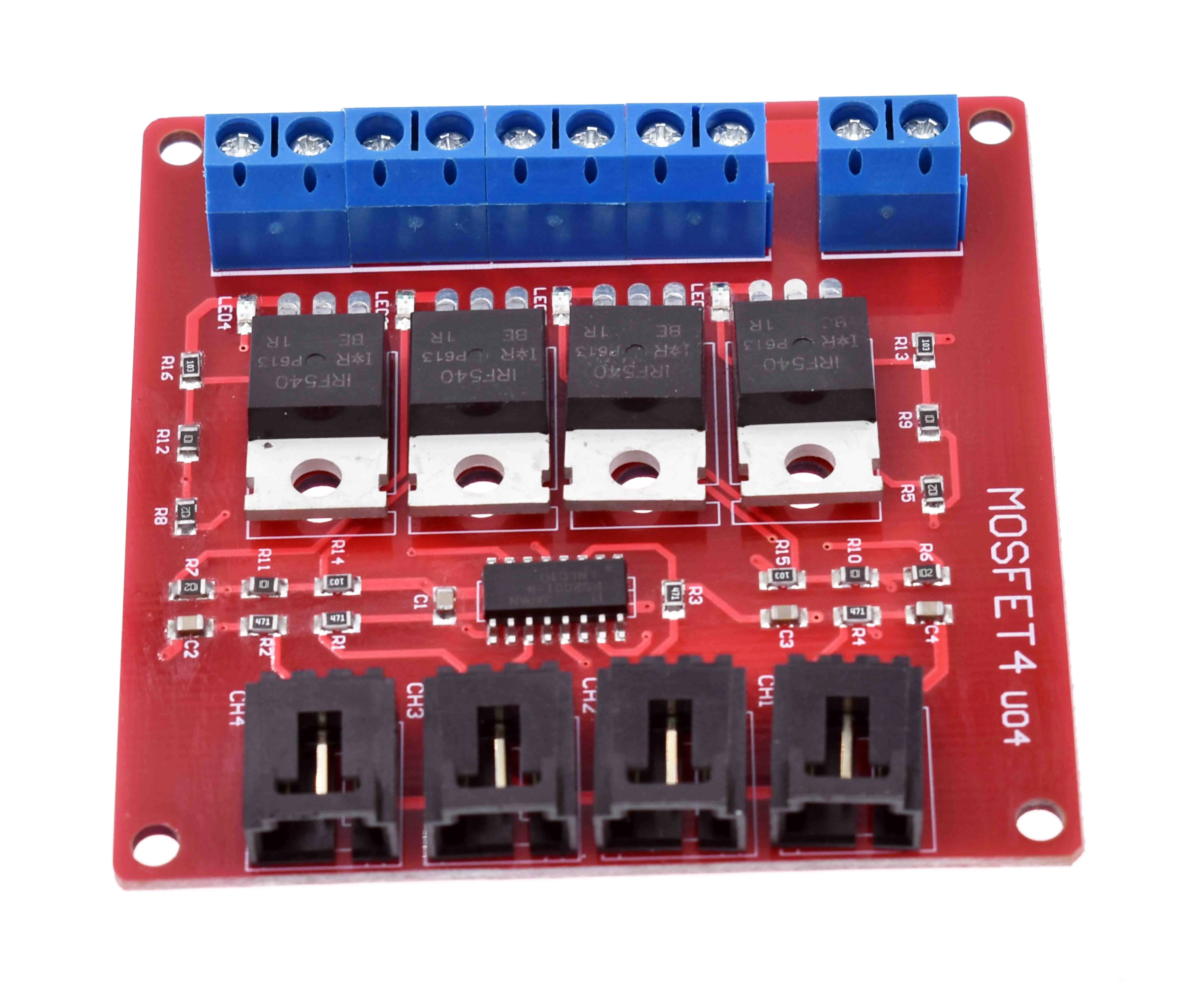 Четырехканальная 4 канальная Кнопка MOSFET IRF540 V4.0 + модуль переключателя