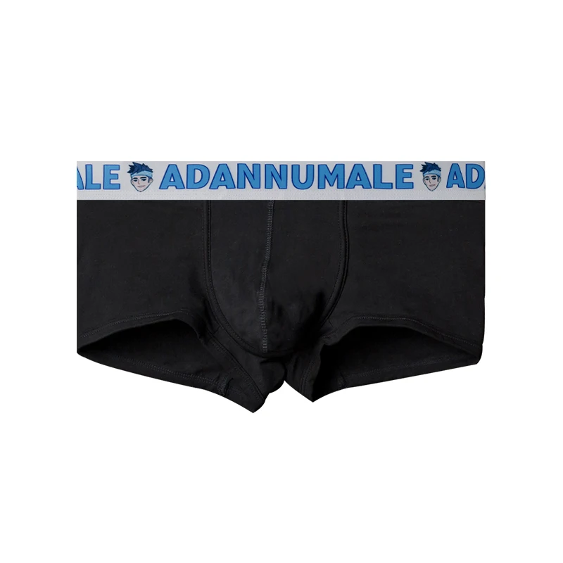 

ADANNU Breathable Cotton Men's Boxers Underwear Sexy Boxershorts Men Panties Comfortable U Pouch Boxer Man Cartoon Elastic Belt