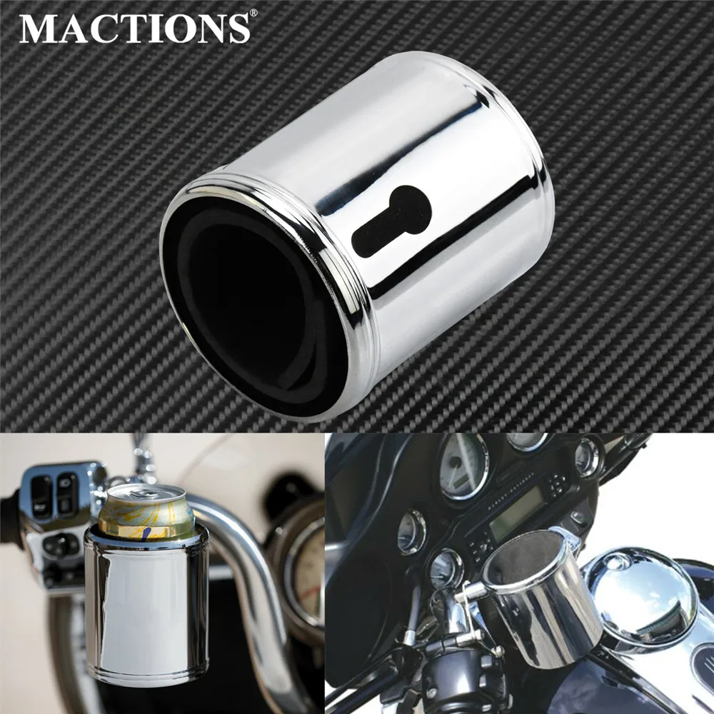 Online Braket Pemegang Cangkir Minuman Sepeda Motor Botol Air Bar Tabrakan Untuk Kepala Suku Cadang Roadmaster India 14-2019 Untuk Harley Dyna Touring 97-18
