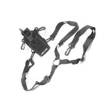 black walkie talkie nylon pouch holder case bag for wouxun kg uvd1p uv6d 689 703