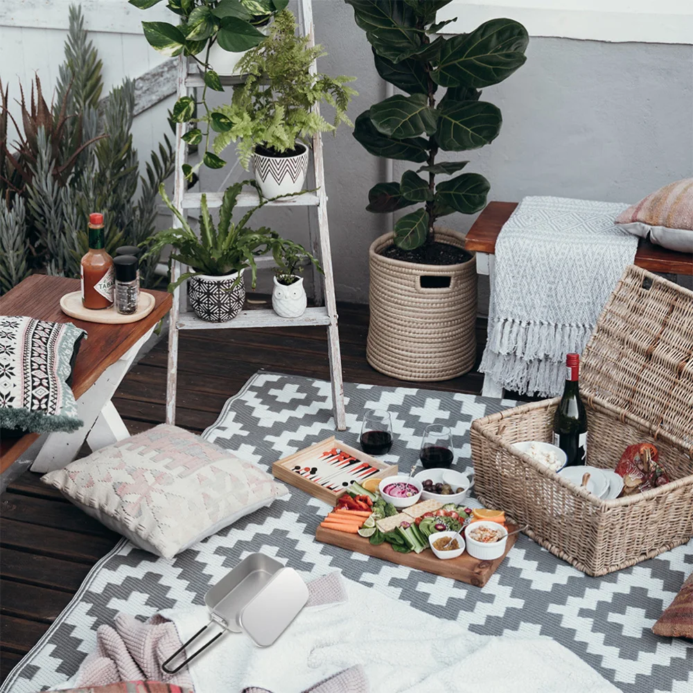 

1 Pc Convenient Snack Box Practical Picnic Case Anti-leak with Bag