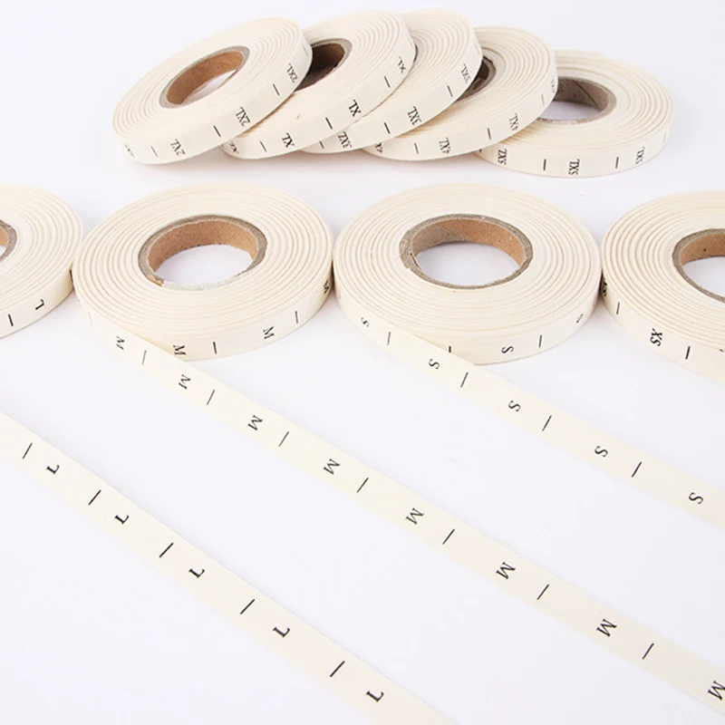 Бесплатная доставка 100% ярлыки размеров из мягкого хлопка для одежды без вреда