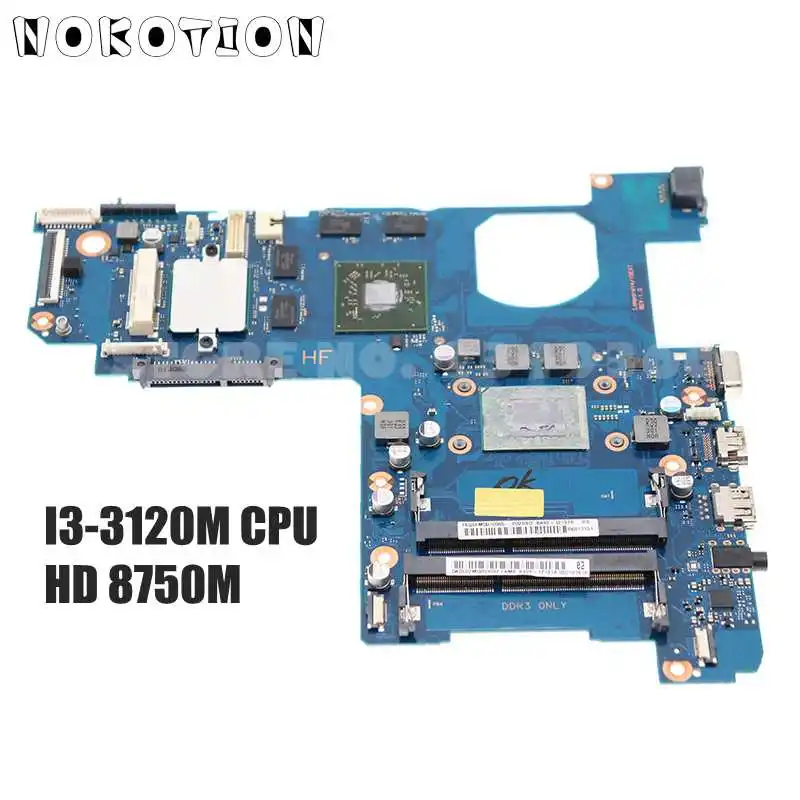 

NOKOTION BA92-12191A BA92-12191B BA41-02209A For Samsung NP300E5E NP300E5V laptop motherboard HD 8750M GPU SR0TY I3-3120M CPU