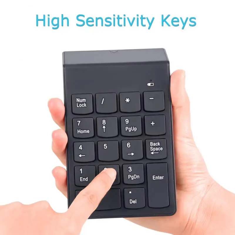 

2.4G Wireless Mini Digital Keyboard 18 Keys USB Number Numeric Keypad Pad For Laptop PC Notebook Desktop