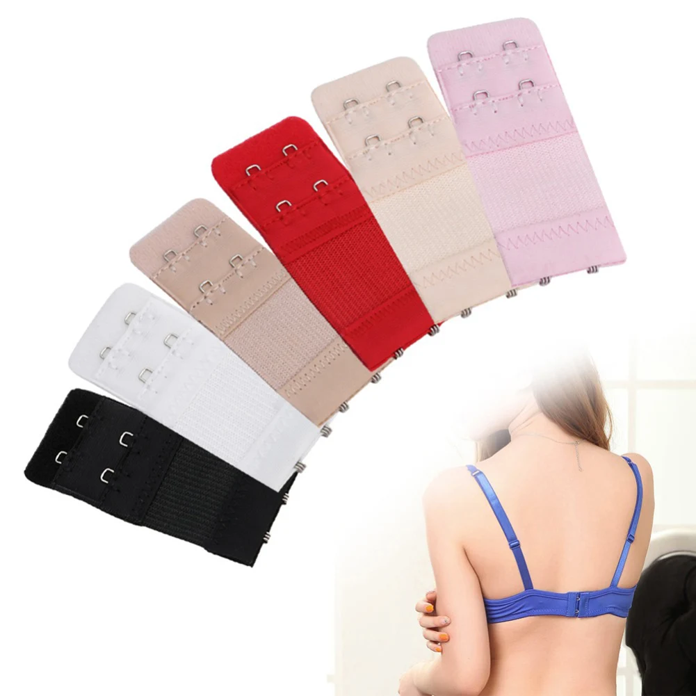 Bra Buckle extension Strap Adjustable bra hook-and-eye extender 2 Hooks extension bra accessories for women Bra Extension Straps