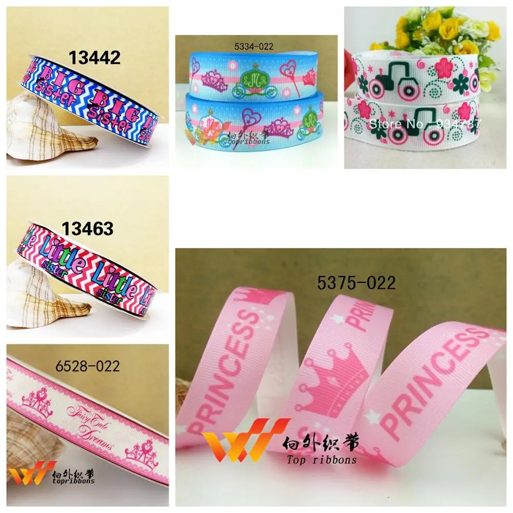 

Белая лента с розовыми коронами на нем 50 ярдов мультяшная печатная корсажная лента 21071