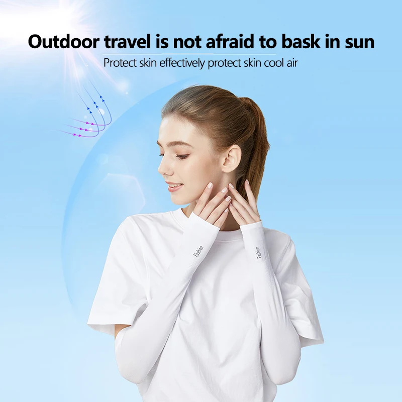 

1 Pair Arm Warmers Sports Cooling Arm Sleeves Sun Protective UV Cover For Men Women Sports Safety Accessories