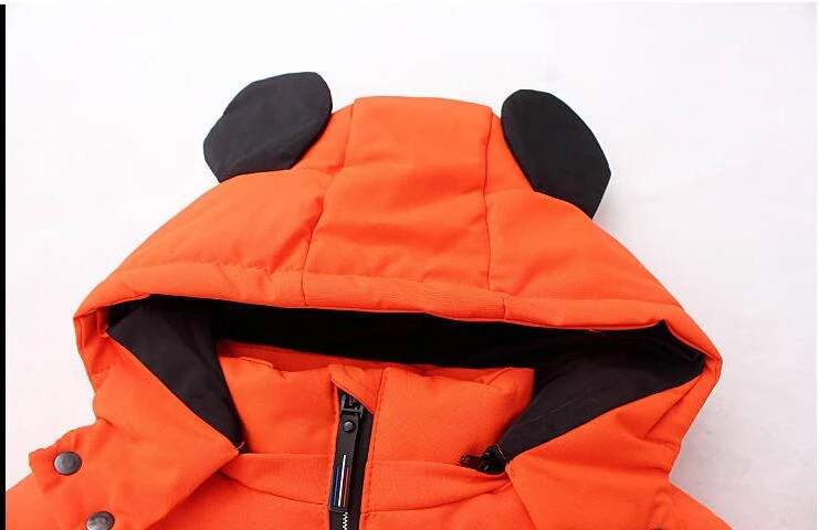 Детские зимние хлопковые куртки пуховики для мальчиков Верхняя одежда маленьких