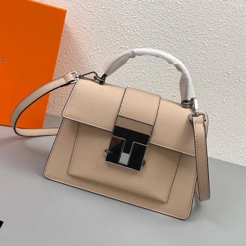 

Retro design high quality lychee grain leather handbag for ladies new fashion multifunctional single shoulder messenger bag