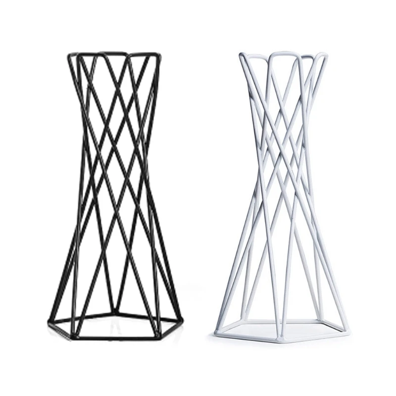 

Nordic Style Air Plant Holder Metal Flower Pot Stand Geometric Iron Tillandsia Holder Table Home Garden Ornaments