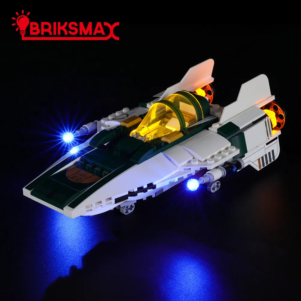 

Комплект светодиодсветильник онарей BriksMax для звездного истребителя сопротивления 75248 A-Wing