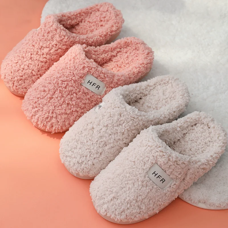 

Women New Autumn Winter Couple Slippers Bottom Soft Insole Home Shoes Thick Slippers Indoor Non-slip Slide Comfortable Footwear
