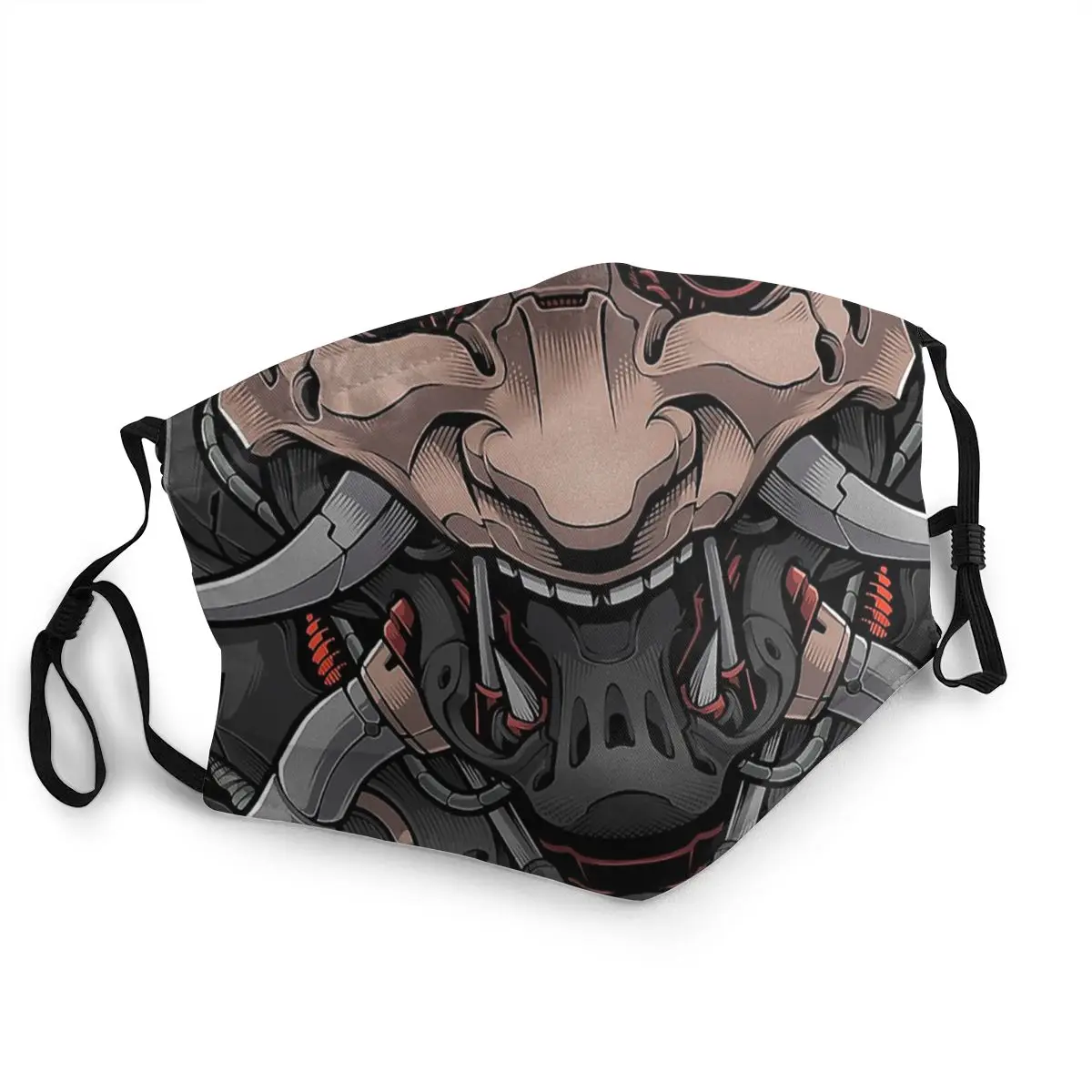 ONI MECHA Затемняющая маска для лица Oni Япония Самурай демон Многоразовые моющиеся
