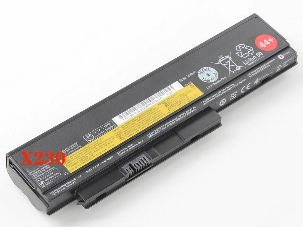 45n1024 para Thinkpad 44 + 63wh Verdadeira Bateria X230i Uma 45n1025 X230