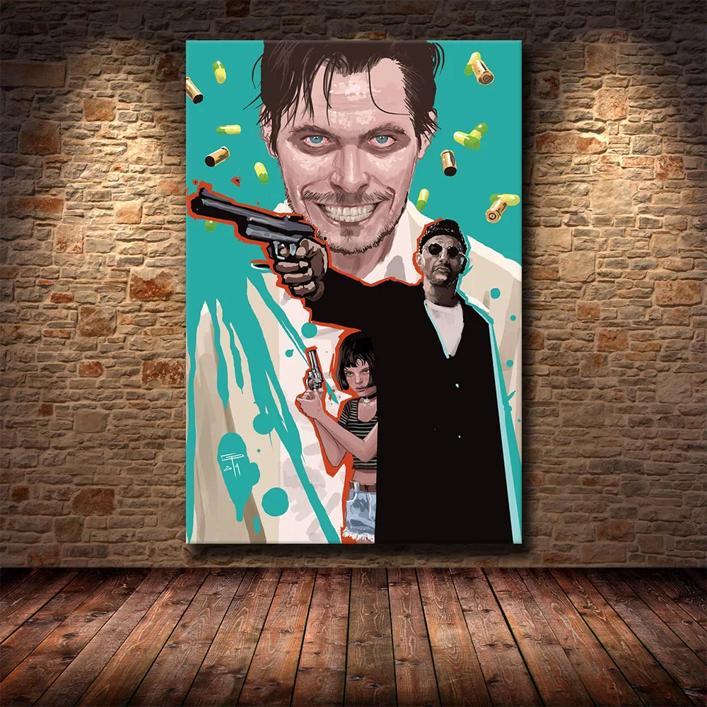 Постер с фильмом Leon The Professional Pop Art печать на холсте домашний декор для стен