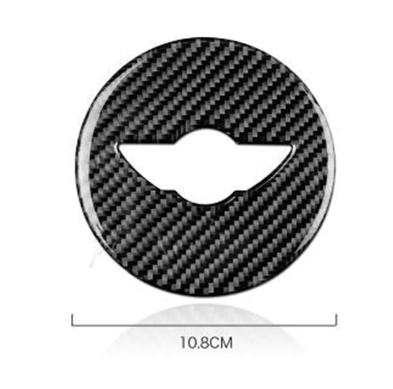 Наклейки на руль из углеродного волокна Накладка для Mini Cooper Clubman R55 R56 Countryman R60 Paceman