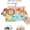 Baby Books Early Learning Education Toys Interactive Activity Crinkle Tail Cloth Book for Toddler Infant Development Toys 0 12 M 3