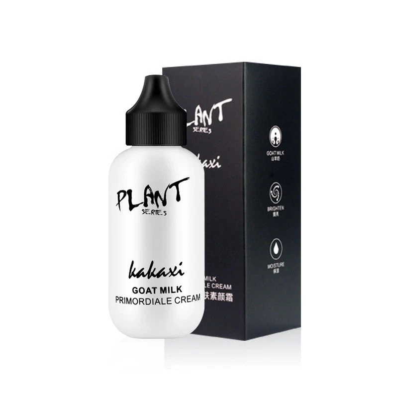 

Professional Lazy Face Foundation Cream Goat Milk Revitalizing Full Coverage Waterproof Makeup Base Brighten Cover Dark Circles
