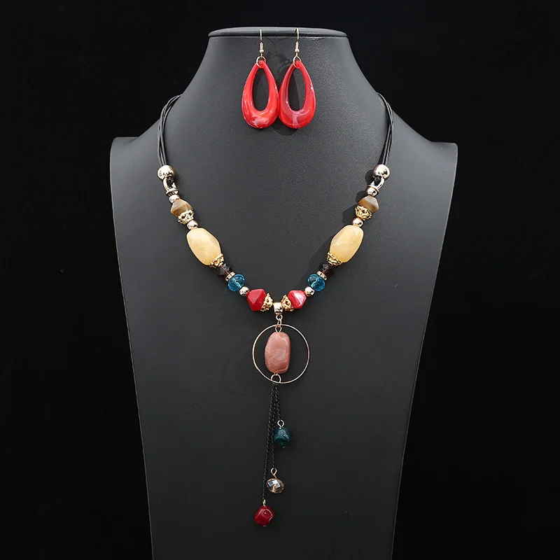 Модная акриловая Хрустальная кожаная веревка искусственная Геометрическая