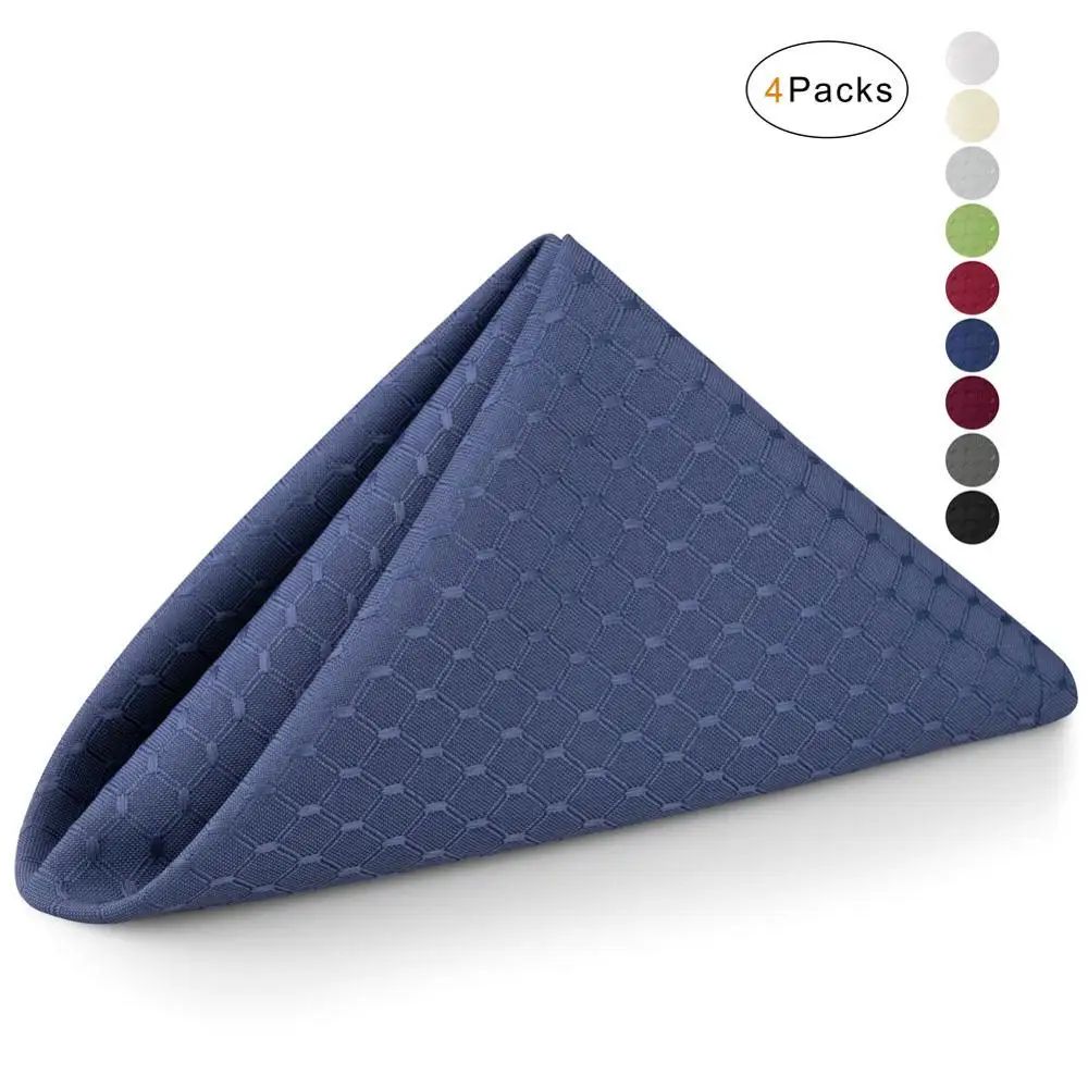 4 шт./лот тканевые салфетки VCVCOO полиэфирная ткань разноцветные для столового