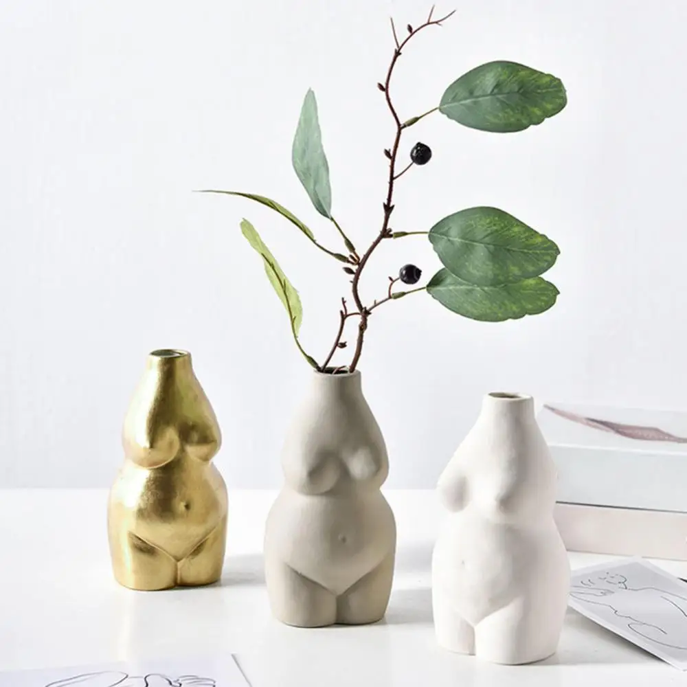 

60%HOTFemale Body Art Ceramic Home TabletopS1 Decoration Plants Flower Pot Vase Planter