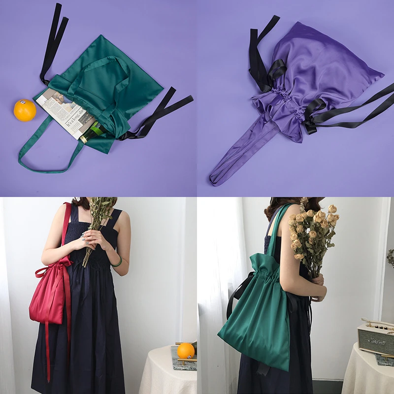 Ins девушка ветер Лето шнурок сумки на плечо сумка-мессенджер пляжная сумка