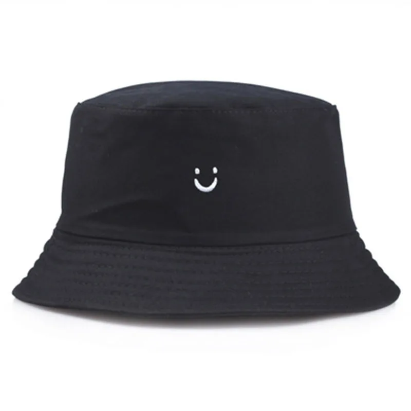 

Women's hat winter hat fashion new bucket panama hip hop caps fedoras streetwear Beach outing hip hop Fishing Smiley