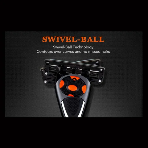 Бритвенное лезвие Qshave Black Spider, 6 лезвий для комфортного бритья — фото товара