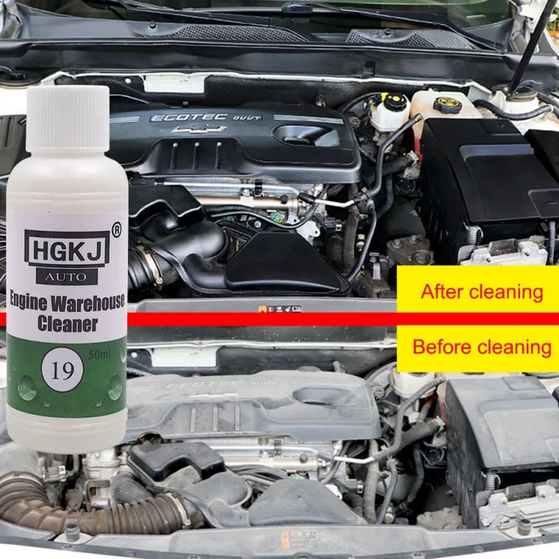 

Hot 1PCS 50/20ML HGKJ-19 Engine Compartment Cleaner Removes Heavy Oil Car Window Cleaner Cleaning