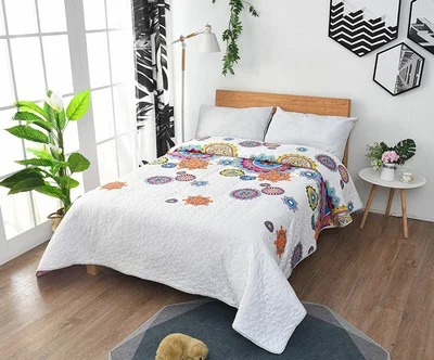 Летнее одеяло s/одеяло покрывало лоскутное с цветочным принтом для взрослых (без